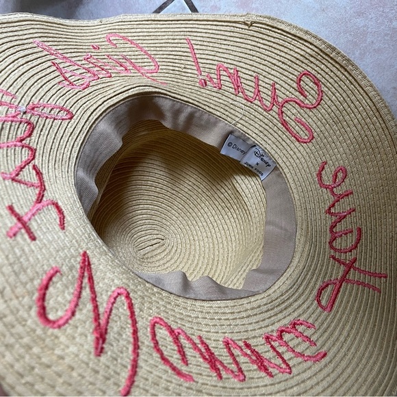 Disney Women's Straw Hat with Red Embroidery - Picture 2 of 5